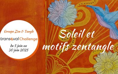 Challenge créatif Soleil et motifs zentangle