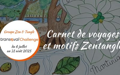 Challenge carnet de voyages et motifs zentangle